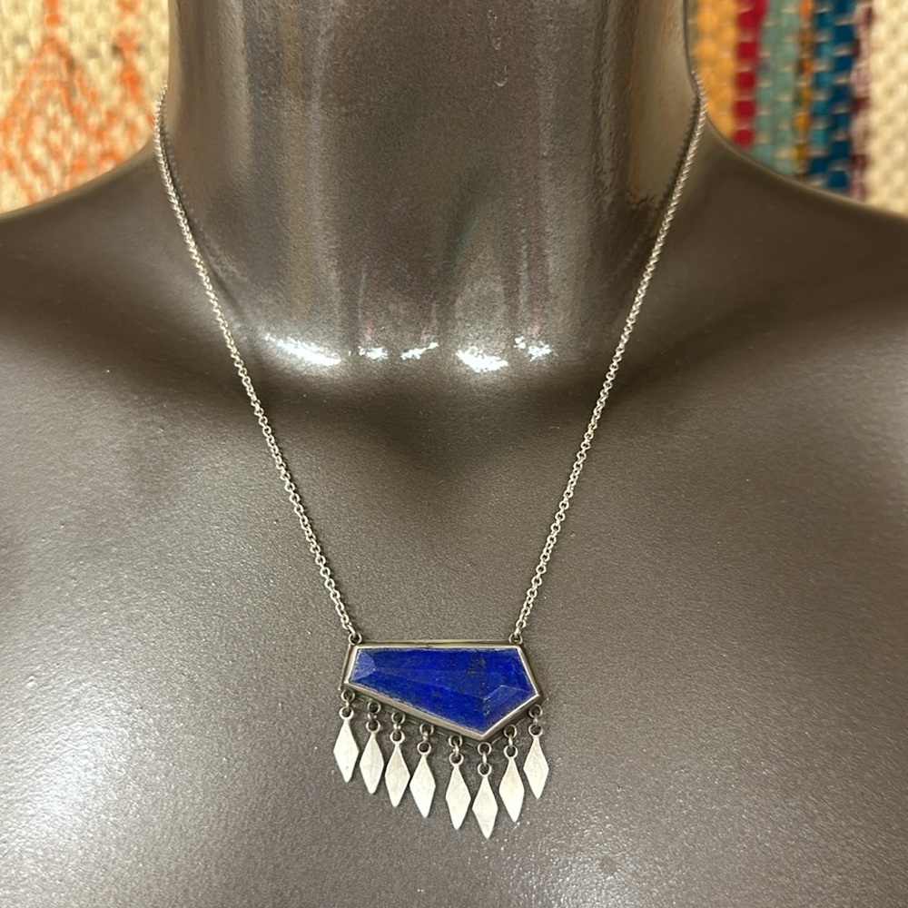 “Coastal Blues” Necklace by Ananda Khalsa. New in box from Sundance. - Picture 2 of 9